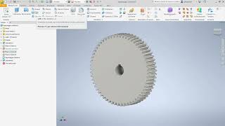 Modellazione di una ruota dentata con Inventor [upl. by Anidal274]