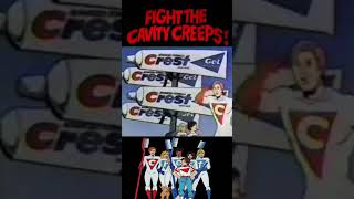 Crest Toothpaste Commercial w The Crest Team vs Cavity Creeps shorts [upl. by Nyrol805]