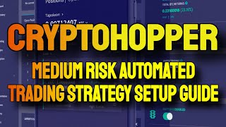 Cryptohopper How to Setup a Basic Builtin Medium Risk Strategy Bot [upl. by Llenrup]