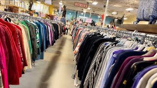 ASMR Thrift Store Shopping Clothes Hangers 2 no talking [upl. by Anitsuj]