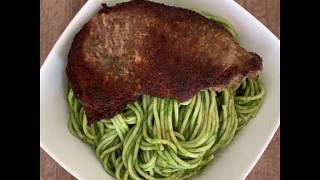 Receta fideos al pesto con apanado [upl. by Ydissac]