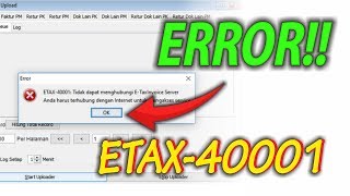 SOLUSI EFAKTUR PAJAK  ETAX INVOICE ERROR ETAX40001 Tidak dapat menghubungi ETaxInvoice Server [upl. by Lienaj]