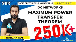 Basic Electrical Engineering  Module 1  Maximum Power Transfer Theorem Lecture 07 [upl. by Adirem597]