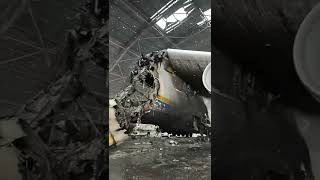 Video of the worlds largest aircraft Antonov AN225 Mriya destroyed by Russian troops  Ukraine [upl. by Lohcin]