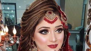 real bridal makeup step by step with easy method by Azeem beauty salon [upl. by Nifled]