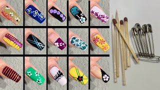 10 Easy nail art compilation Easy nail designs for beginners Nail art designs simple and easy [upl. by Hugh]