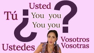 Different ways of how to use YOU in Spanish [upl. by Teeter828]