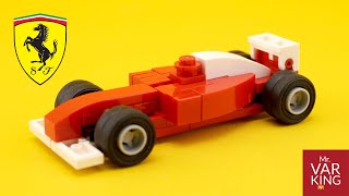 LEGO Tutorial Ferrari F2004 f1 racecar Michael Schumacher [upl. by Fawnia386]