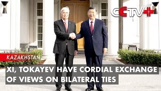 Xi Tokayev Have Cordial Exchange of Views on Bilateral Ties [upl. by Shelli]