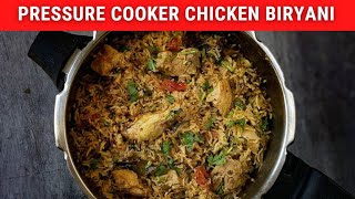 Chicken Biryani Recipe in English  Pressure Cooker Chicken Biryani  How to make Chicken Biryani [upl. by Goodspeed826]