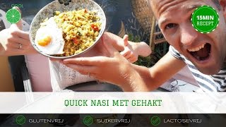 QUICK NASI MET GEHAKT  15 MINUTEN RECEPT [upl. by Legir]