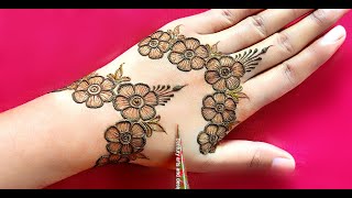 Very beautiful stylish back hand mehndi design  Back hand mehndi  mehndi design  mehndi  Mehandi [upl. by Tamis525]