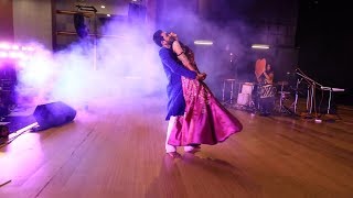 Bride amp Groom Sangeet Performance  Sangeet Night  Medley with Dialogues  Couple song Mihir Riti [upl. by Guinn]