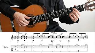 How Insensitive TAB Simple Fingerstyle Guitar  AC Jobim [upl. by Rania]