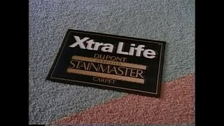 Du Pont Xtra Life Stainmaster Carpet commercial 1991 [upl. by Kaufmann]