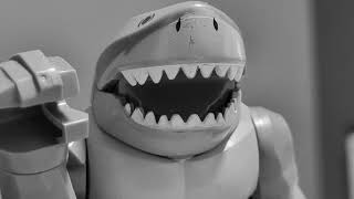 lego DC King Shark saying Hand black and white [upl. by Chui468]