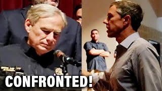 Fed Up Beto ORourke CRASHES Greg Abbotts press conference and gets KICKED OUT [upl. by Cecilia]