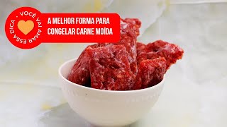 A melhor forma de congelar carne moída  shorts [upl. by Karole]