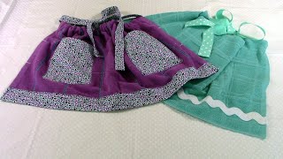 5 Minute Towel Apron  2  The Sewing Room Channel [upl. by Hugibert521]