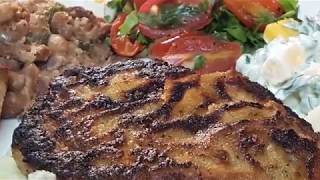 SWEET TEA FRIED PORK CHOPS ON THE BLACKSTONE GRIDDLE [upl. by Atig]