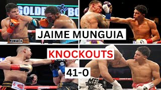 Jaime Munguia 410 Knockouts amp Highlights [upl. by Htez]