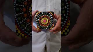 Mandala Wooden Art Coaster 4 love art foryou youtubeshorts [upl. by Rhea296]