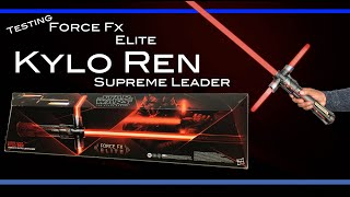 KYLO REN Supreme Leader BLACK SERIES Force Fx ELITE Star Wars Lightsaber [upl. by Fleur]