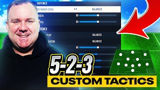 EAFC 24  THE BEST 523 CUSTOM TACTICS amp PLAYER INSTRUCTIONS [upl. by Shayne]