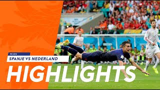 Highlights Spanje  Nederland 15 13062014 WK 2014 [upl. by Nyra]