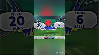 6balls 20runs  ban vs ind  shorts viralvideo youtube cricket [upl. by Adiesirb]