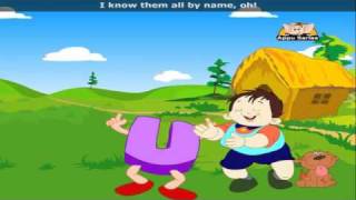 The Vowel Song with Lyrics  Nursery Rhyme [upl. by Abbate886]