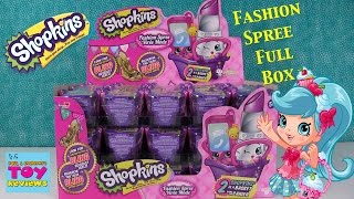 Shopkins Fashion Spree Full Box Opening Unboxing  NEW Toy Review  PSToyReviews [upl. by Kalbli]