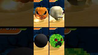 Rotation Balls Bomb Skull Pixel Pumpkin shorts goingballs [upl. by Licht212]