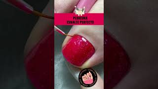 Pedicura Paso a Paso Aprende a Aplicar el Esmalte Perfecto en Pies nailart uñas nails [upl. by Algar]