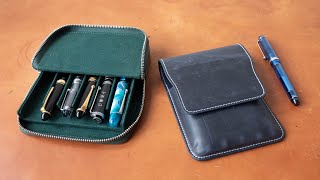 Gorgeous fountain pen cases from GALEN LEATHER review [upl. by Wardle158]