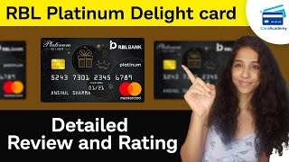 RBL Platinum Delight Credit Card Review  Features and Benefits [upl. by Yaffit]