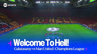 WELCOME TO HELL 🔥  INCREDIBLE atmosphere in Istanbul ahead of Galatasaray vs Man United UCL 😲😍 [upl. by Gibbon]