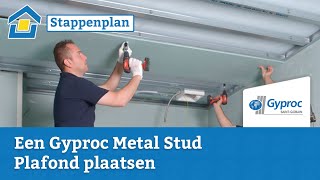 How to een Gyproc Metal Stud Plafond plaatsen [upl. by Eelrak]