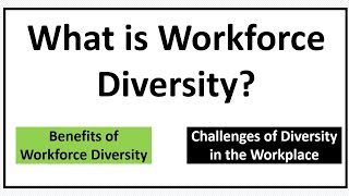 What is Workforce Diversity Benefits of Workforce DiversityChallenges of Diversity [upl. by Schecter]