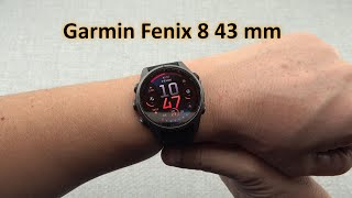 Garmin Fenix 8 43mm AMOLED Sapphire Carbon grey DLC Titanium Unboxing [upl. by Humph870]