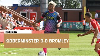 Highlights Kidderminster Harriers 00 Bromley [upl. by Asaret]