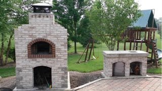 Wood fired pizza oven construction [upl. by Malas]