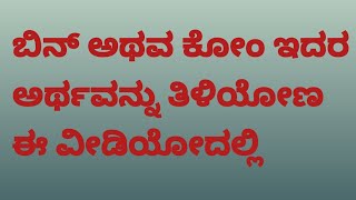 Meaning of Bin and Com mentioned in deeds explained in kannada [upl. by Giordano]