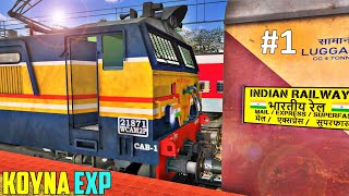 Koyna Express in Train Simulator  Train Crossings Overtakes  IRMSTS  PC GamePlay [upl. by Claribel538]