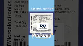 STMicroelectronics ST Series STPS3H100U Schottky rectifier SchottkyRectifier schottky [upl. by Tartaglia]