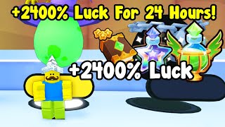 Opening New Egg With 2400 Luck For 24 Hours To Get These Pets In Pet Simulator 99 [upl. by Handel]