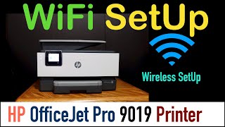 HP OfficeJet Pro 9019 WiFi SetUp Review [upl. by Eilitan]