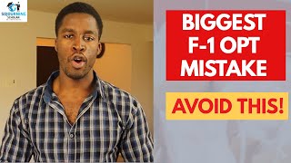 How To Choose OPT Start Date With No Job Offer  Biggest OPT Mistake By F1 Visa Students [upl. by Yesnnyl932]