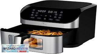 Air Fryer 8 Qt Large Size With Clear Window 8 Presets 3 Review [upl. by Artep]