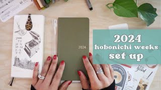 2024 hobonichi weeks set up [upl. by Radferd]